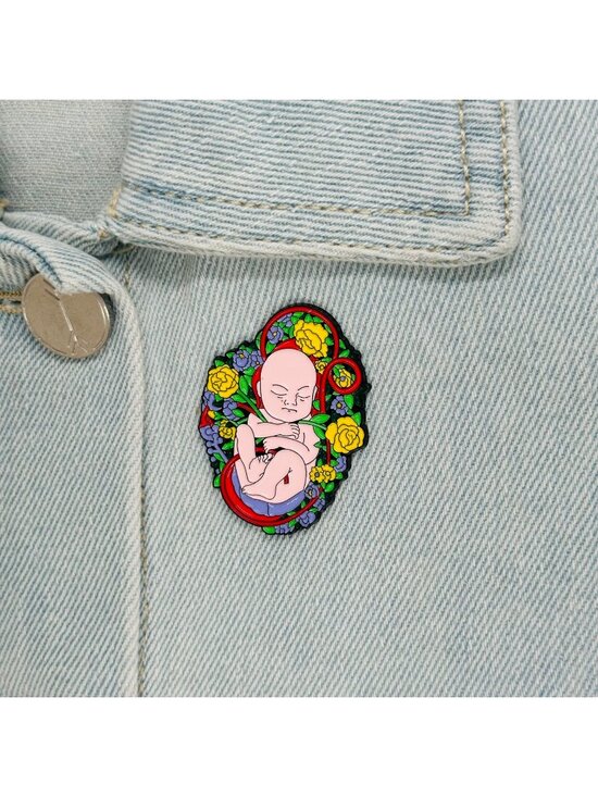 Other Other - ✨Brooch Jewelry Fetus In The Uterus Pin Enamel Baby Anatomy✨